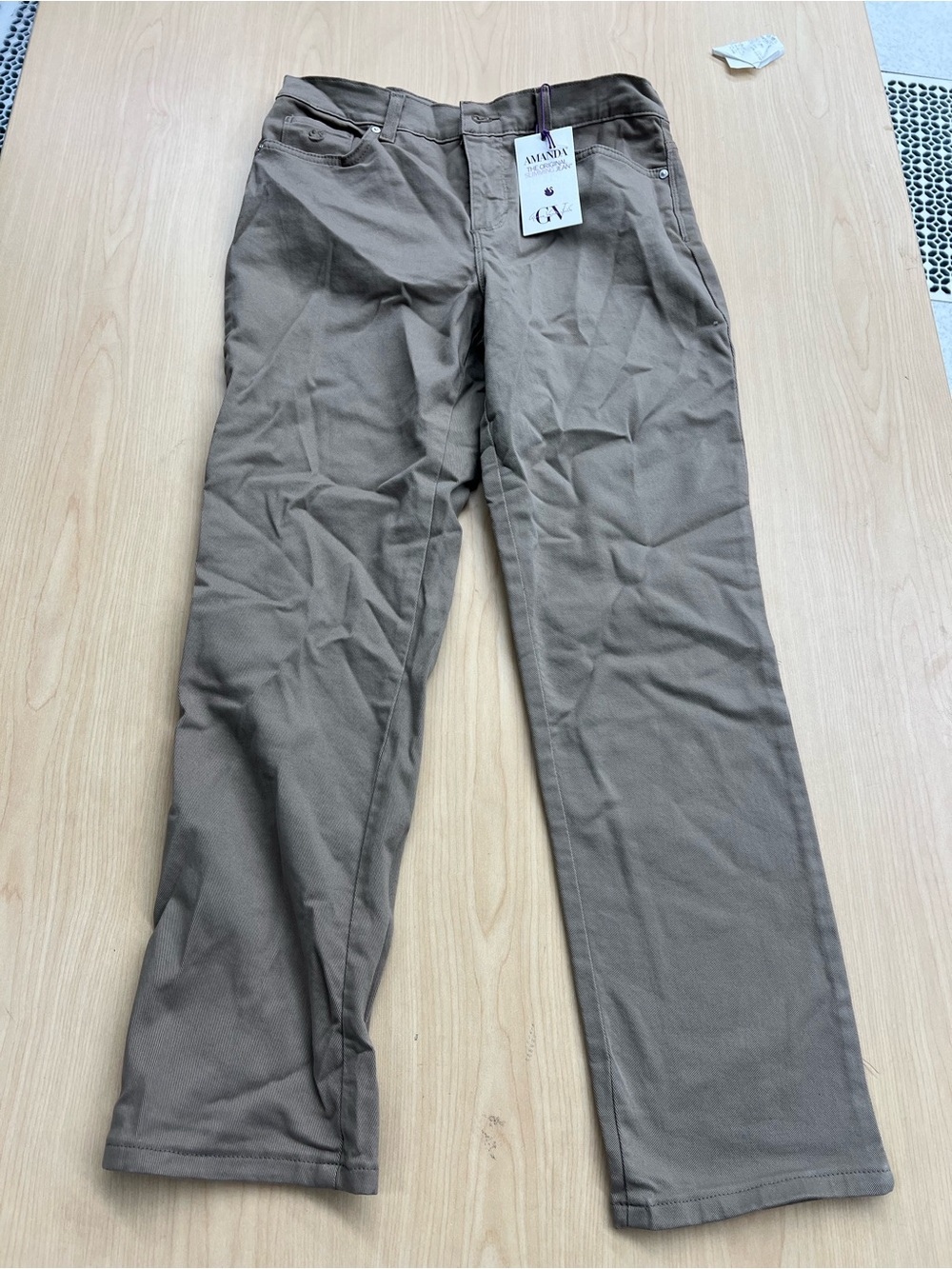 Gloria Vanderbilt Women’s Khaki Brown Chino Pants by